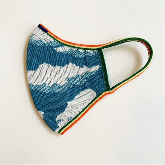 Rothy's Accessories Rothys Kids Face Mask Clouds Blue White Poshmark